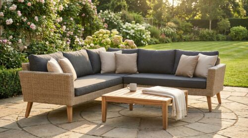 discover the perfect outdoor lounge solution with action's brand-new garden sofa set, available now for just €79.95. enhance your garden comfort and style today!
